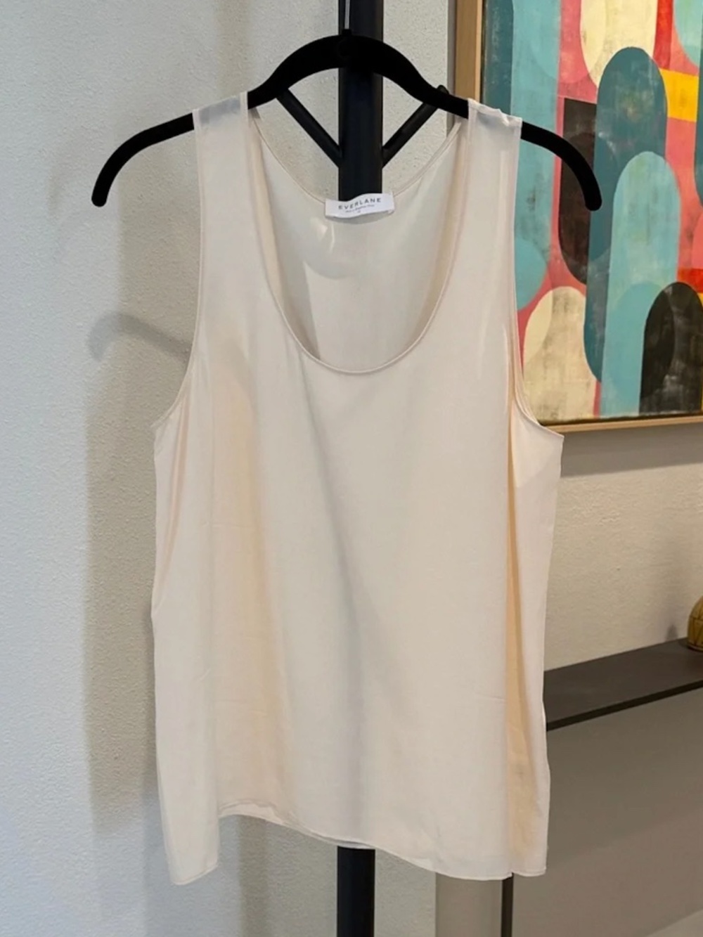 Everlane washable Silk top in light pink